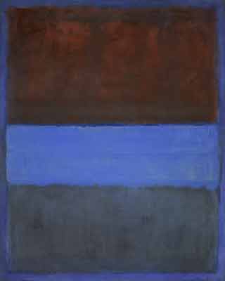 Rothko, Brown, Blue, Brown on Blue