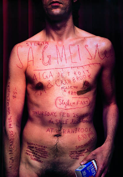 Stefan Sagmeister,AIGA poster